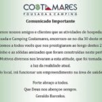comunicado fechamento costamares