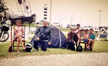 Aventura de Moto e uma Barraca no Litoral de Alagoas