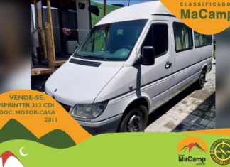 VENDE-SE: Sprinter 313 cdi 2011 emplacado Motor Home, carteira B