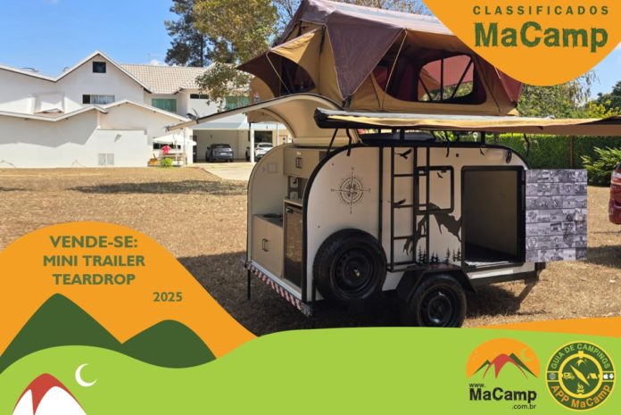 VENDE-SE Mini Trailer TearDrop 2025 – Completo e Pronto para Viajar