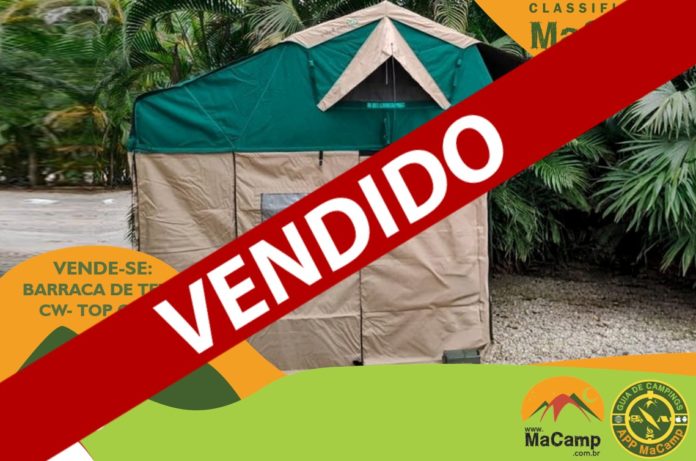 VENDIDO Barraca de Teto Semi Nova – Camping’s Word Modelo TOPCamp