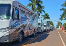 Circuito Caminhos do Paraná entra na reta final das duas primeiras etapas com caravana de 20 trailers e motorhomes