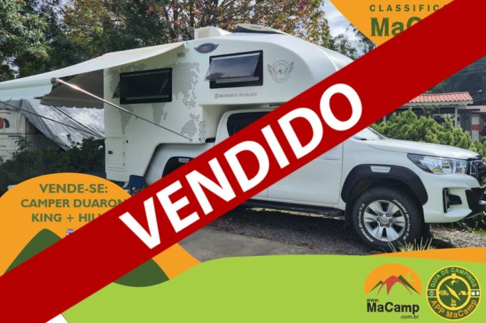 VENDIDO Conjunto Camper Duaron King 2020 e Hilux 2019