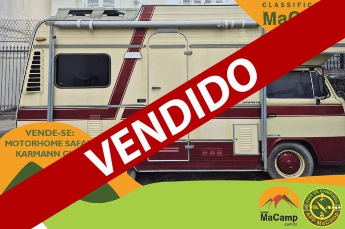 VENDIDO Motorhome Kombi Karmann Ghia Safari - 1988