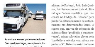 Restrições a RV`s no Litoral Também Ocorrem em Portugal